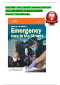 TEST BANK For Nancy Caroline&rsquo;s Emergency Care in the Streets&comma; 9th Edition by Nancy Caroline&comma; Verified Chapters 1 - 53&comma; Complete Newest Version