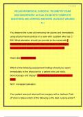 RELIAS RN MEDICAL SURGICAL TELEMETRY EXAM 2025&sol;2026 NEWEST ACTUAL EXAM WITH COMPLETE QUESTIONS AND VERIFIED ANSWERS &vert;ALREADY GRADED A&plus;&vert;