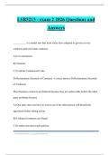 LSB3213 - exam 2 2026 Questions and Answers