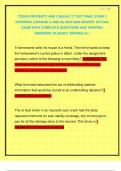 TEXAS PROPERTY AND CASUALTY TEST FINAL EXAM 2 VERSIONS &lpar;VERSION A AND B&rpar; 2025&sol;2026 NEWEST ACTUAL EXAM WITH COMPLETE QUESTIONS AND VERIFIED ANSWERS &vert;ALREADY GRADED A&plus;&vert; 