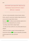  NR 442 EXAM2&colon; &lpar;Latest Update 2025 &sol; 2026&rpar; Community Health Nursing &vert; Questions with Answers &vert; Grade A &vert; 100&percnt; Correct &ndash; Chamberlain