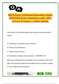 AEPA Early Childhood Education Exam 2025 &vert; 100 Questions with Answers &vert; Child Development&comma; Literacy&comma; Math&comma; Classroom Behavior &ndash; Arizona Educator Proficiency Assessments