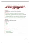 WSET LEVEL 4 D2 ACTUAL EXAM 300 QUESTIONS WITH VERIFIED ANSWERS