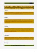 NU664 Final Exam Questions and Correct  Answers&sol; Latest Update &sol; Already Graded