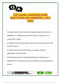 CITP Exam 3 Study Guide 2025&sol;2026 &ndash; 250&plus; Q&A &vert; Constitutional Law&comma; Terrorism&comma; Crime Scene Evidence&comma; OC Spray&comma; Drug ID