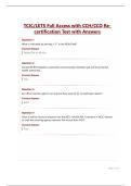 TCIC-LETS Full Access with CCH-CCQ Re-certification Test with Answers