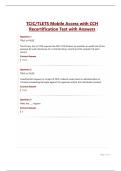TCIC-TLETS Mobile Access with CCH Recertification Test with Answers&period;