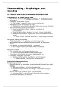 Psychologie&comma; een inleiding - uitgebreide samenvatting &plus; college aantekeningen