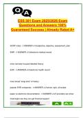 ESS 301 Exam Study Guide 2025&sol;2026 &ndash; 180&plus; Q&A &vert; Exercise Physiology&comma; Risk Screening&comma; SMART Goals&comma; Cardiovascular Testing