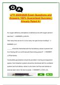 LFTI Exam Study Guide 2025&sol;2026 &ndash; 150&plus; Q&A &vert; NFPA 1403&comma; Live Fire Training Safety&comma; Ignition Protocols&comma; Structure Inspection