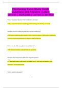 Psychology Exam Study Guide Questions and Answers &vert; Latest Version &vert; 2025&sol;2026 &vert; Correct & Verified