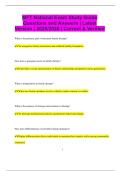 MFT National Exam Study Guide Questions and Answers &vert; Latest Version &vert; 2025&sol;2026 &vert; Correct & Verified
