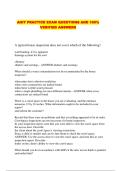 AHIT PRACTICE EXAM QUESTIONS AND 100&percnt; VERIFIED ANSWERS