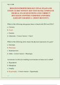 BIO1150 PATHOPHYSIOLOGY FINAL EXAM AND STUDY GUIDE NEWEST 2025 TEST BANK&vert; COMPLETE 550 REAL EXAM QUESTIONS AND CORRECT DETAILED ANSWERS &lpar;VERIFIED ANSWERS&rpar; ALREADY GRADED A&plus; &lpar;MOST RECENT&excl;&excl;&rpar;