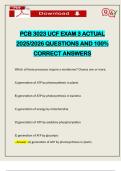 PCB 3023 UCF EXAM 3 ACTUAL 2025&sol;2026 QUESTIONS AND 100&percnt; CORRECT ANSWERS
