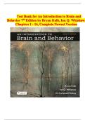 An Introduction to Brain and Behavior – 7th Edition (Test Bank) – Comprehensive Exam Preparation