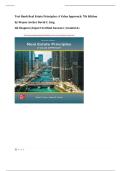 Test Bank for Real Estate Principles&colon; A Value Approach &lpar;7th Edition&rpar; &ndash; Wayne Archer & David C&period; Ling &vert; Complete Chapters with Expert-Verified Answers
