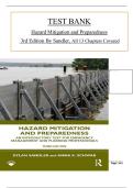 Hazard Mitigation and Preparedness &ndash; 3rd Edition &lpar;Sandler&rpar; &vert; Complete Test Bank with All 13 Chapters