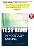 Understanding the Essentials of Critical Care Nursing 3rd Edition Test Bank &ndash; Perrin &ndash; ISBN 9780135213605 &lpar;All Chapters Covered&rpar;