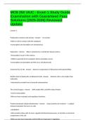 MCB 250 UIUC - Exam 1 Study Guide Examination with Guaranteed Pass Solutions &lpar;2025-2026&rpar; Reviewed Update&period;