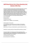 AAFP Board Review Part 3 Exam Questions And Answers 100&percnt; Pass 