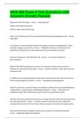 MCB 450 Exam 4 Test Questions with Answers Already Passed&period;