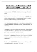 &lpar;FCCM&rpar;FLORIDA CERTIFIED CONTRACT MANAGER EXAM QUESTIONS AND ANSWERS 2025