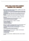 CFDIC FINAL EXAM WITH CORRECT ANSWERS 100&percnt; VERIFIED&excl;&excl;