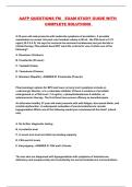 AAFP QUESTIONS FM  EXAM STUDY GUIDE WITH COMPLETE SOLUTIONS 
