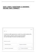 QUIZ 2 NNP 2 QUESTIONS & ANSWERS SOLVED 100&percnt; CORRECT&period;
