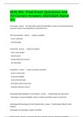 BUS 201&colon; Final Exam Questions and All Correct Answers 20252026 Rated A&plus;&period;