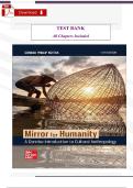 Test Bank &ndash; Mirror for Humanity&colon; A Concise Introduction to Cultural Anthropology&comma; 13th Edition by Conrad Kottak
