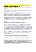 HCA 202 COMPREHENSIVE EXAM 2025&sol;2026 QUESTIONS AND SOLUTIONS GRADED A&plus; TIP