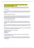HCA 202 FINAL PAPER 2025&sol;2026 QUESTIONS AND SOLUTIONS GRADED A&plus; TIP