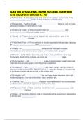 IAAO 300 ACTUAL FINAL PAPER 2025&sol;2026 QUESTIONS AND SOLUTIONS GRADED A&plus; TIP