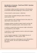 Introduction to Astronomy - Final Exam NEMCC Questions With Complete Solutions