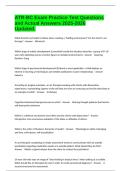 ATR-BC Exam Practice Test Questions and Actual Answers 2025-2026 Updated&period;