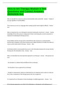Intro to Art Therapy Module 5 Test Questions and Correct Answers 20252026 Set&period;