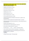 NEPHROLOGY MAIN EXAM SCRIPT 2025&sol;2026 QUESTIONS AND SOLUTIONS GRADED A&plus; TIP