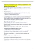 NEPHROLOGY STUDY GUIDE 2025&sol;2026 QUESTIONS AND SOLUTIONS GRADED A&plus; TIP