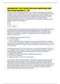 NEPHROLOGY TEST PAPER 2025&sol;2026 QUESTIONS AND SOLUTIONS GRADED A&plus; TIP