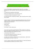 FUNDAMENTALS EXAM 2 PRACTICE QUESTIONS WITH CORRECT ANSWERS