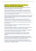 NIMS 800 COMPREHENSIVE EXAM 2025&sol;2026 ALL QUESTIOS AND SOLUTIONS GRADED A&plus;