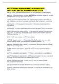 OBSTETRICAL NURSING TEST PAPER 2025&sol;2026 QUESTIONS AND SOLUTIONS GRADED A&plus; TIP