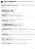 NUR206&colon; Fluid & Electrolytes Exam Questions and Answers 100&percnt; Pass &vert;Verified & Updated&vert;ACTUAL 2025&sol;2026 Cheat Sheet