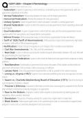 GOVT 2305 -- Chapter 3 Terminology Exam Questions and Answers 100&percnt; Pass &vert;Verified & Updated&vert;ACTUAL 2025&sol;2026 Cheat Sheet
