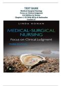 Medical-Surgical Nursing Test Bank 3rd Edition Honan &vert; 55 Chapters &vert; MCQs&comma; Rationales & Answer Keys &vert; Graded A&plus;