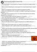 Dental Assisting Infection Control Final Exam Questions and Answers 100% Pass |Verified & Updated|ACTUAL 2025/2026 Cheat Sheet