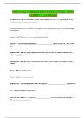Differential CXR&sol;PFT EXAM QUESTIONS 100&percnt; CORRECT ANSWERS