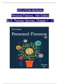 Solution Manual for Personal Finance&comma; 14th Edition by E&period; Thomas Garman & Raymond E&period; Forgue &ndash; Verified Answers & Study Guide PDF